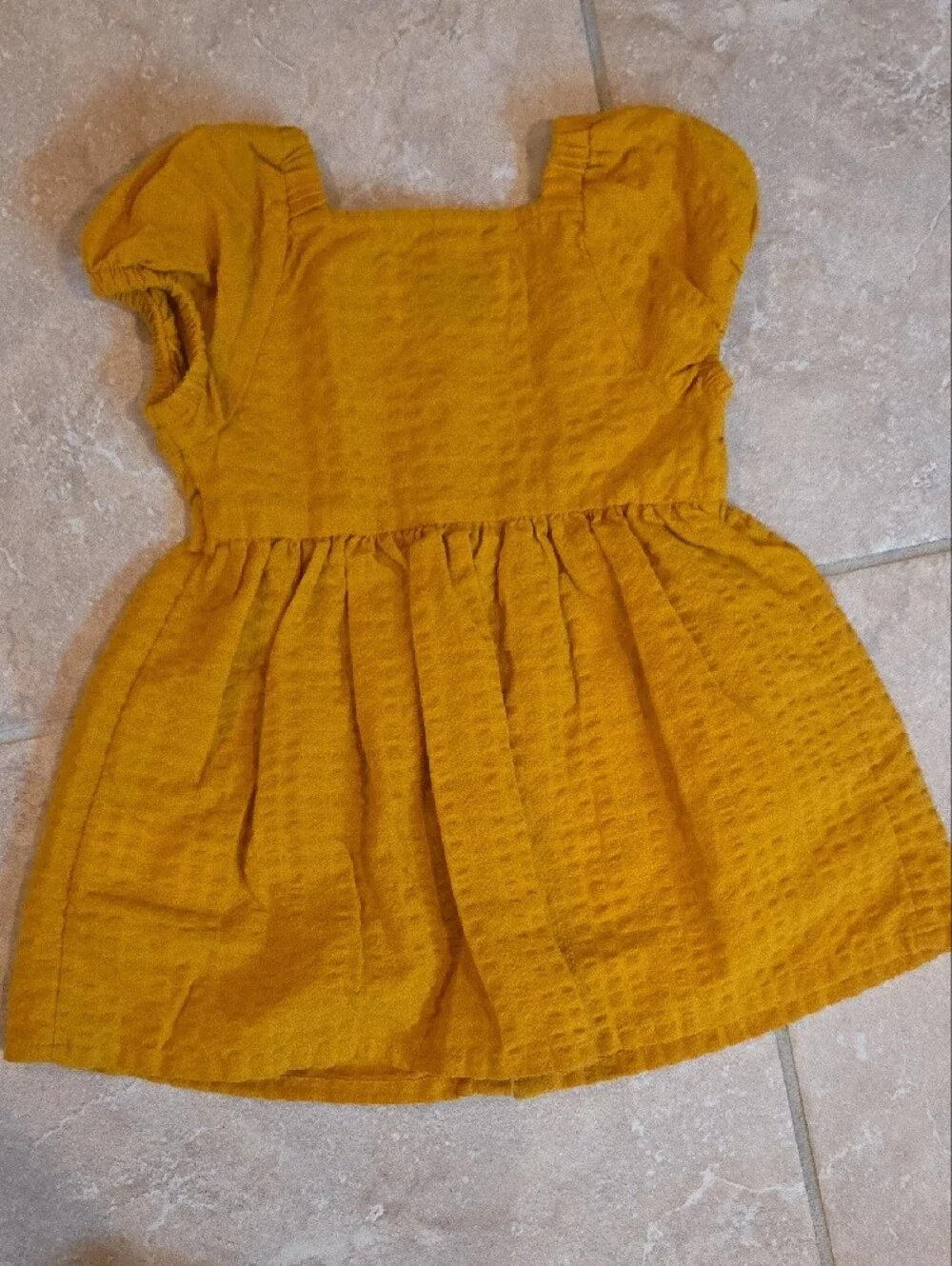 Old Navy Girls' Mustard Yellow Button-Front Dress 12-18M